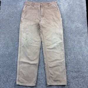 Vintage Carhartt Carpenter Pants Mens 36x34 Brown Heavy Canvas Workwear B11 BRN